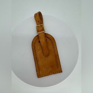 Louis Vuitton Vachetta Leather Luggage Tag Made in France